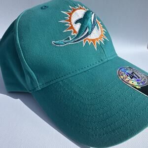 NWT Dolphins NFL '47 Brand Hat Cap YOUTH SIZE Team Colors Logo Adjustable AQUA